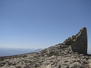 'Mill on top', Between Tholaria and Lagkada Villages, Amorgos Island, Greece